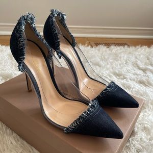 SOLD SOLD SOLD BNWT Size 41 Gianvito Rossi Plexi Denim Heels